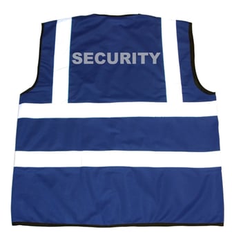 picture of Yoko Pre-printed Royal Blue Hi-Vis Waistcoat - BT-HVW100