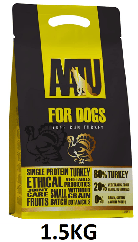 picture of AATU 80/20 Free Run Turkey Dry Dog Food 1.5kg - [CMW-AATUT1]