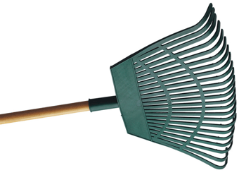 Picture of Draper - Head Plastic Leaf 23 Tooth Rake - With  Natural Wood Handle - 550MM - [DO-31069] - (PS)