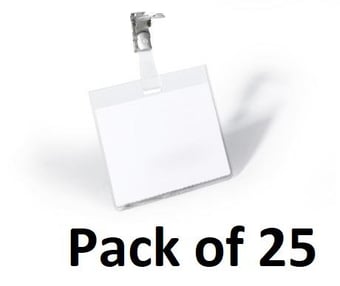 picture of Durable Security Name Badge - Landscape 60 x 90 mm - Pack of 25 - [DL-800319]