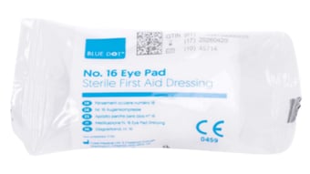 picture of No.16 Flow Wrapped Eye Pad Dressing - Pack of 10 - [CM-30FBDT16]