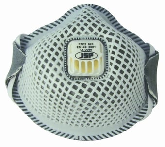 Picture of JSP Flexinet Disposable FFP2 Mask - 823 Odour Valved - Pack of 10 - [JS-BER152-201-000] - (LP)
