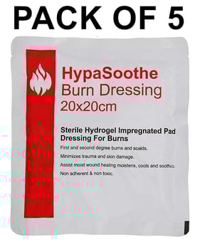 picture of HypaSoothe Burn Dressing - 20cm x 20cm - Pack of 5 - [SA-D8161PK5]