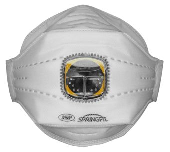 Picture of JSP - Springfit&trade; 425ML FFP2 With Typhoon&trade; Valved Fold Flat Disposable Mask - Pack of 10 - [JS-BGA172-202-000]