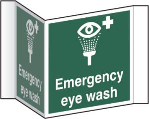 Picture of Spectrum Emergency Eye Wash Projection Sign - RPVC 200mm Face - SCXO-CI-4463