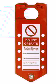 picture of Spectrum Aluminium Lockout Sign Hasp - SCXO-CI-LOK049
