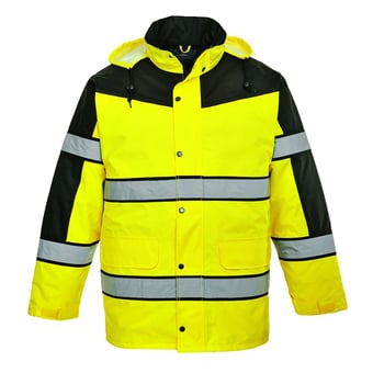 picture of Portwest - S462 - Yellow Hi-Vis Classic Two Tone Jacket - PW-S462YER