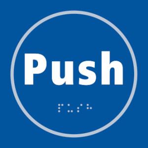 Picture of Push - Taktyle (150 x 150mm)  - SCXO-CI-TK0315WHBL