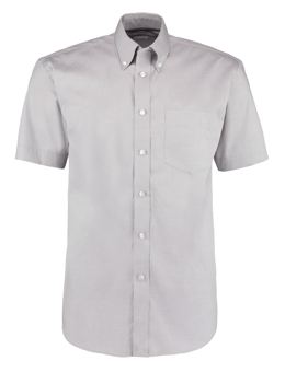 picture of Kustom Kit Mens Short Sleeve Premium Oxford Shirt - Silver Grey - BT-KK109-SGR