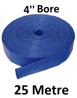 picture of Flexible PVC Layflat Hose 4" Bore - 105.2mm O/D x 102mm - 25 Metre - [HP-LFL4/25]