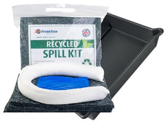picture of FyterTech 20L Recycled Oil Preferential Spill Kit c/w Drip Tray - [DA-37-1020DT]