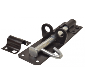 Picture of Black Medium Padbolt - 150mm (6") - Pack of 5 - [CI-DB152L]