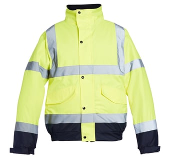 picture of Blackrock Hi-Vis Two-Tone Bomber - Yellow/Navy - RDO-80025