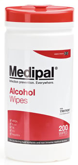 Picture of Medipal - Alcohol Wipes - Pack of 200 Wipes - [CM-W600110MPCE]