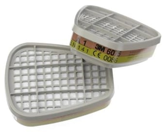 picture of 3M - A1 Organic Vapour and Formaldehyde Filter Cartridges - For 6000 7500 & 6900 Masks - Pair - [3M-6075]
