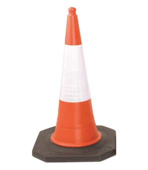 Picture of Oxford - Highwayman 2 Part Orange Traffic Cone - 1 Metre - D2 Sleeved - Quantity Pallet: 100 - [OX-09100] - (LP)