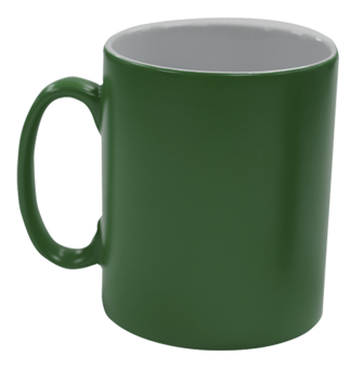 picture of Branded With Your Logo - Green Satin Mug - Single - Pre-Printed - [MT-MUG/SATIN/GRN/PK]