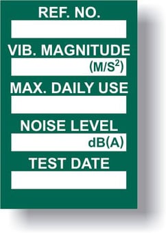 Picture of Vibration Control Mini Tag Insert - Green (Pack of 20) - [SCXO-CI-TG63G]
