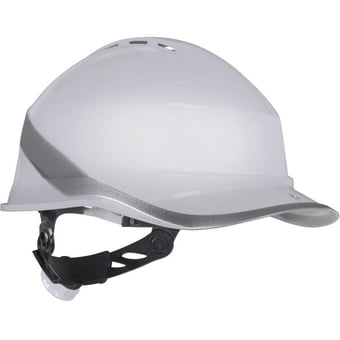 picture of Diamond Vi Wind - Baseball Cap Shape - White Safety Helmet - Vented - [LH-DIAM6WTRBC]