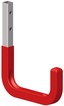 picture of Alfer Steel Galvanised Wall Hook - 115 x 140mm Red - [PV-02959]