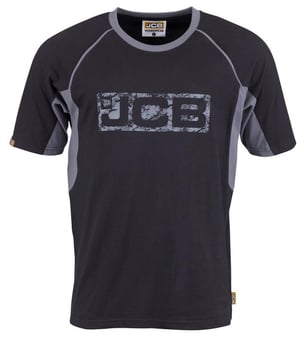 picture of JCB - Trade Black/Grey T-shirt - 180gsm - PS-D+ID
