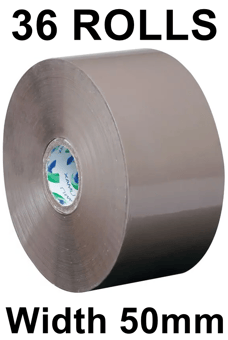 picture of Slingsby Umax Polypropylene Packing Tape - 36 Rolls - Brown - Low Noise - [SLB-402923] - (LP)