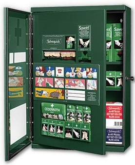 picture of Cederroth First Aid Cabinet Double Door - 38W x 58H x 17cm D - [SA-CD13]