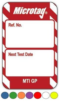 Picture of Scafftag Microtag Next Test Date Insert - choice of Colours - SC-MTIGP