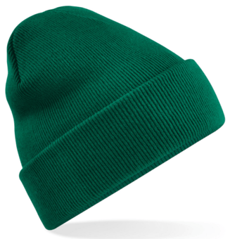 Picture of Beechfield Recycled Original Cuffed Beanie - Bottle Green - [BT-B45R-BGN]