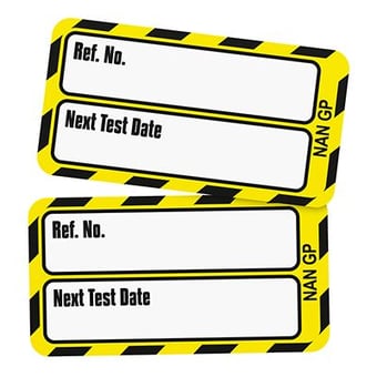 picture of Scafftag Nanotag Next Test Date Insert - SC-NAN-GP