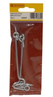 Picture of ZP Gate Hook & Eyes - 100mm (4") - Pack of 10 - [CI-HE262P]