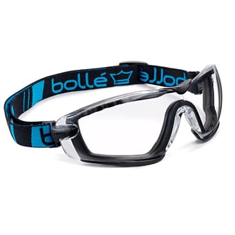 Picture of Bolle Cobra Clear with Foam and Strap - Lightweight Safety Frame with 180° Panoramic Visual Field - [BO-COBFSPSI]