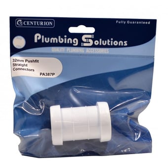 Picture of 32mm Pushfit Straight Connectors - CTRN-CI-PA387P