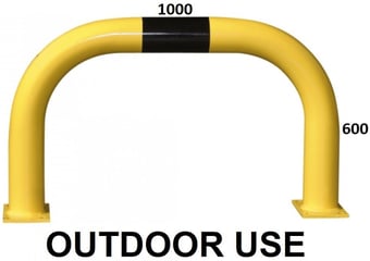 picture of BLACK BULL Protection Guard XL - Outdoor Use - (H)600 x (W)1000mm - Yellow/Black - [MV-195.23.338]