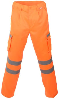 picture of Hi-Vis Orange Reg Leg Combat Trouser - BI-12 - (NICE)