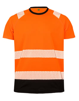 picture of Result Recycled Safety T-Shirt - Fluorescent Orange - BT-R502X-FO