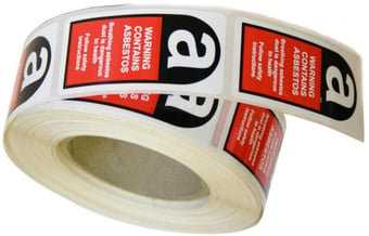 Picture of Spectrum Industrial 25x50 Warning Contains Asbestos - 500 Labels on a Roll - [CI-3210]