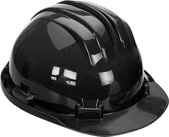 picture of Climax 5-RS Black Unvented Safety Hard Hat - [CL-MOD5-RS-BLACK]