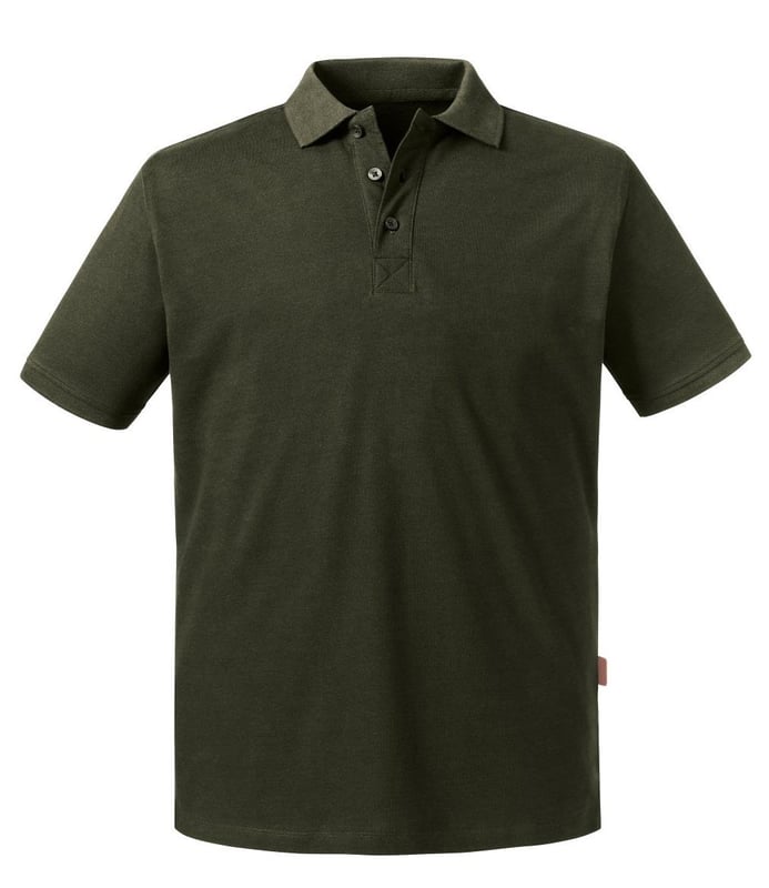 picture of Russell Men's Organic Polo - Dark Olive - BT-R508M-DOLI