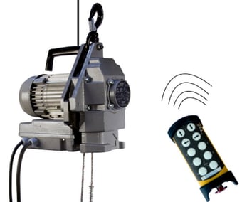 Picture of Tractel TR30 300kg 110volt Minifor Electric Wire Rope Hoist - Remote Control - 30mtr Rope - [TRC-58729-61009] - (LP)