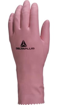 Picture of Delta Plus Zephit VE210 Flocked Latex Food Safe Cleaning Gloves - Pair - LH-VE210RO - (DISC-R)
