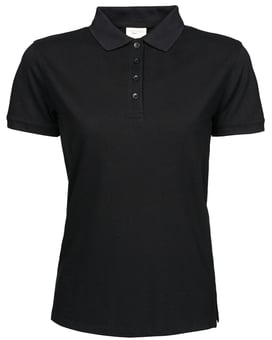 Picture of Tee Jays Ladies' Heavy Polo Shirt - BT-TJ1401-BLACK - (DISC-X)