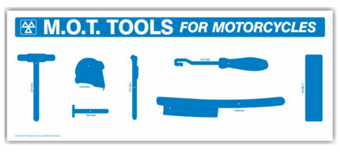 Picture of MOT Tool Shadow Panel Storage Board - Motorcycle - Board Only - 750 x 300 x 10mm - [PSO-MMP2100]