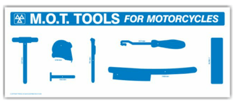 picture of MOT Tool Shadow Panel Storage Board - Motorcycle - Board Only - 750 x 300 x 10mm - [PSO-MMP2100]