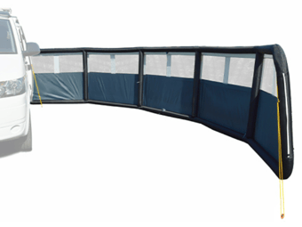 picture of Maypole MP9539 5 Panel Inflatable Windbreak - Single Point Inflation - [MPO-9539]