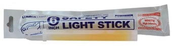 picture of White Emergency 30 Minutes Lightstick - Pack of 10 - [HS-114-1093]