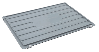 picture of BiGDUG Euro Stacking Box Hinged Lid - 400w x 600d mm - Grey - [BDU-BNBL4060]