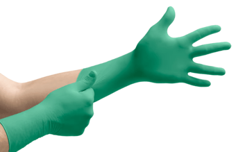 Picture of Ansell TouchNTuff 92-605 Disposable Nitrile Green Glove - Box of 50 Pairs - AN-92-605