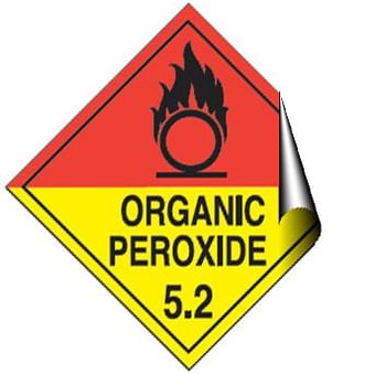 picture of Organic Peroxide Label - 100 X 100Hmm - Self Adhesive Vinyl - [AS-DA7-SAV]