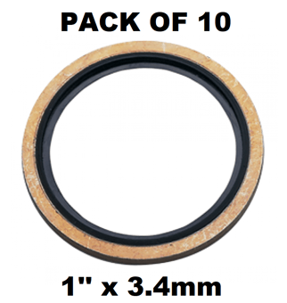 picture of PACK OF 10 - 1" BSP Self Centering Bonded Seal - [HP-BS1]
